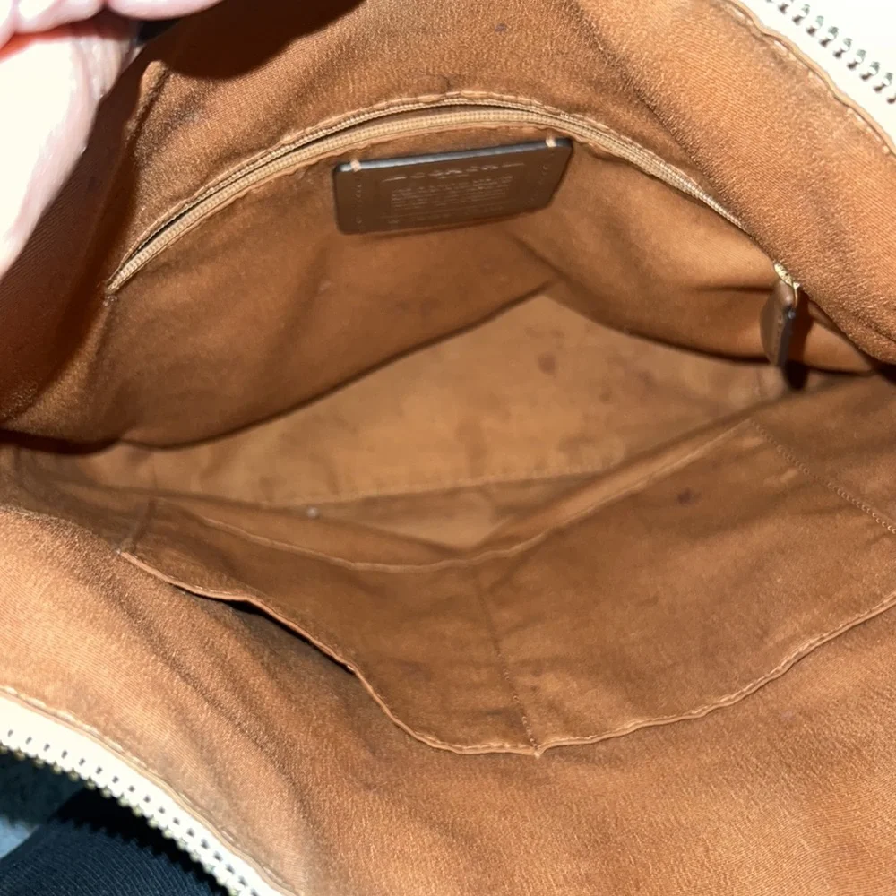 Coach leather shoulder purse